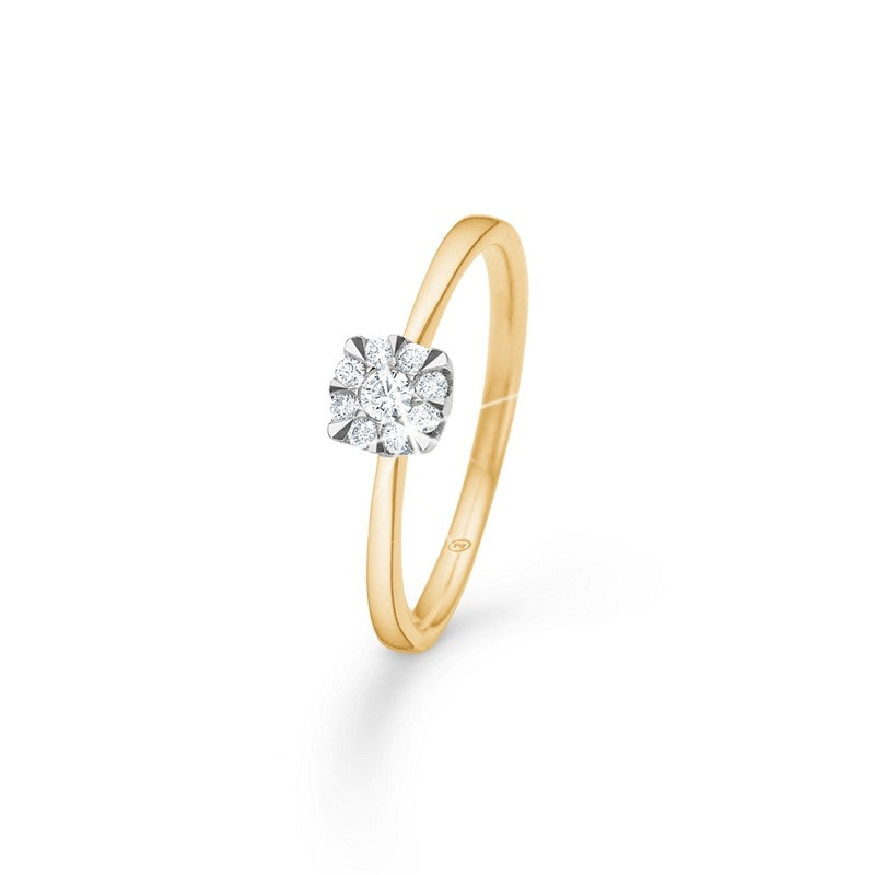 Diamond Dream diamantring i 14 karat guld med 0,20 ct diamanter fra Mads Z